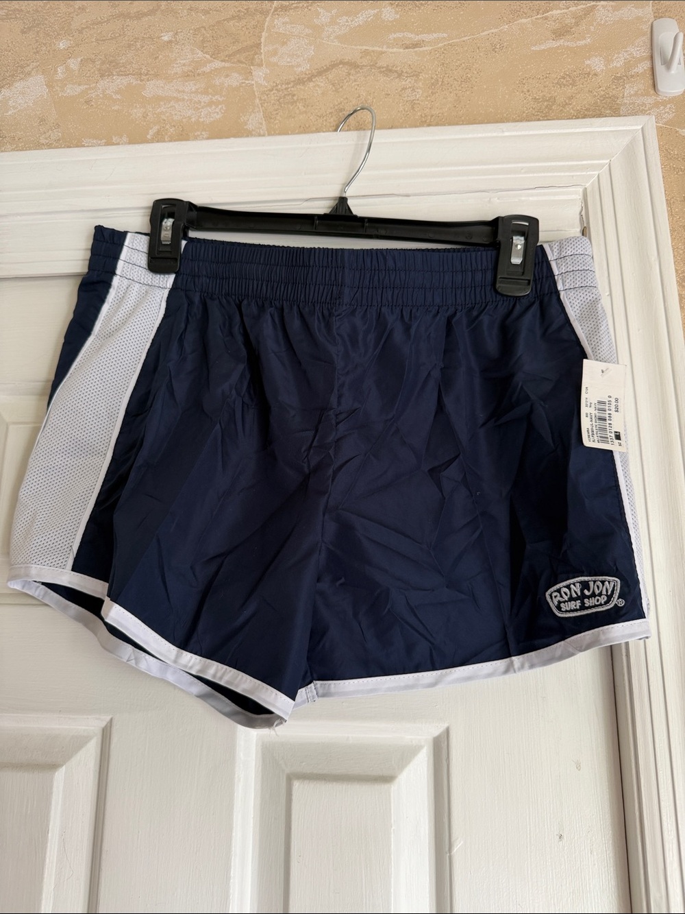 Ron Jon Navy and White Athletic Swim Shorts
